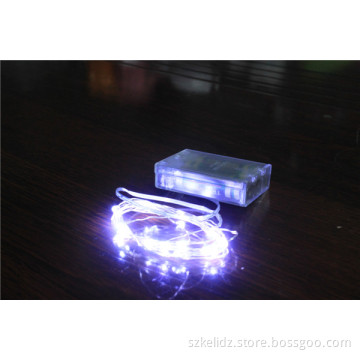 Hot Selling Battery Power 3m Long 30 LED Indoor Decoration Christmas Silver LED String Bright Yellow Light